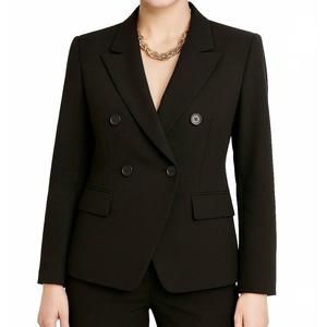 NEW SHANNALEE ponte fitted blazer in black